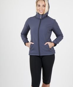 Women's Soft Shell HOODED Jacket - TEMPEST Range J483LD