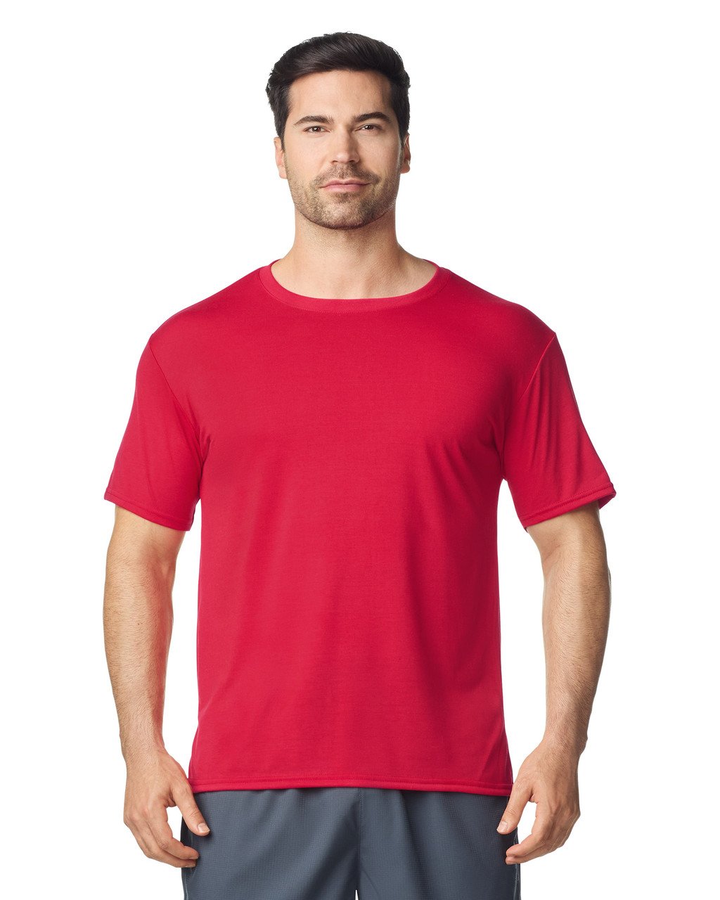 Gildan 42000 Performance T-Shirt Red - Front View