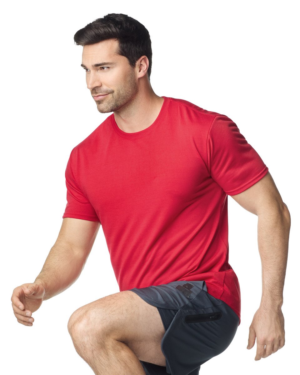 Gildan 42000 Performance T-Shirt Red - Side View
